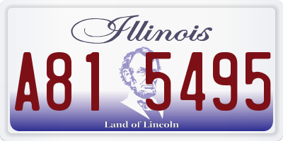 IL license plate A815495