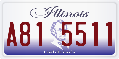 IL license plate A815511