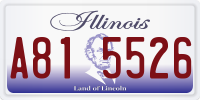 IL license plate A815526