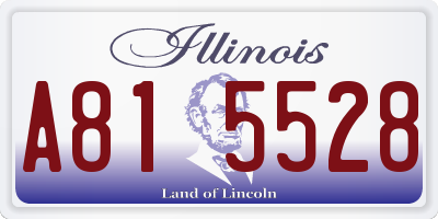IL license plate A815528