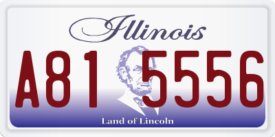 IL license plate A815556