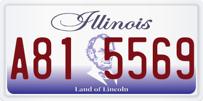 IL license plate A815569