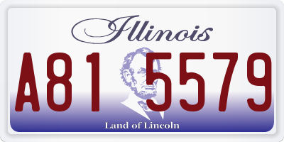 IL license plate A815579