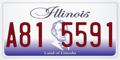 IL license plate A815591