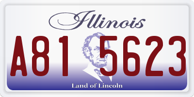 IL license plate A815623