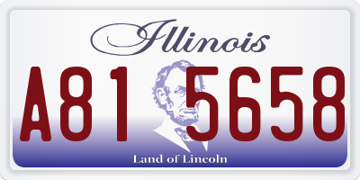 IL license plate A815658