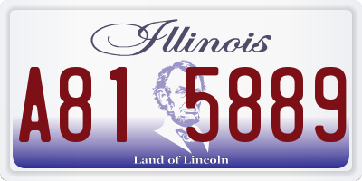 IL license plate A815889