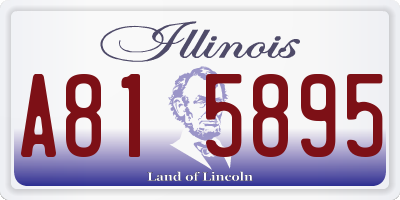 IL license plate A815895