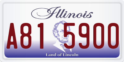 IL license plate A815900