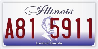 IL license plate A815911