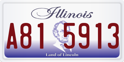 IL license plate A815913