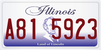 IL license plate A815923