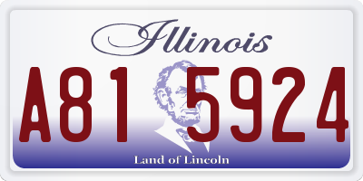IL license plate A815924
