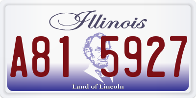 IL license plate A815927