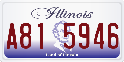 IL license plate A815946