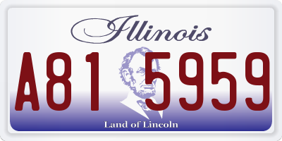 IL license plate A815959