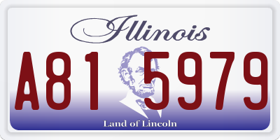 IL license plate A815979