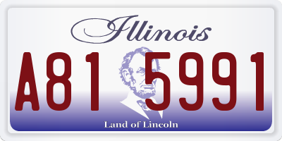 IL license plate A815991