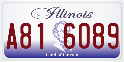 IL license plate A816089