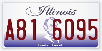 IL license plate A816095