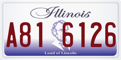 IL license plate A816126