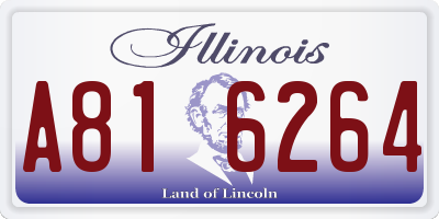 IL license plate A816264