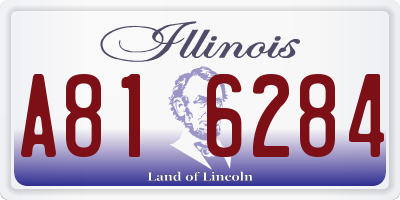 IL license plate A816284