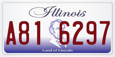 IL license plate A816297