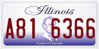 IL license plate A816366