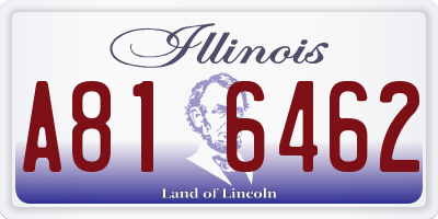 IL license plate A816462