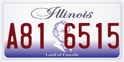 IL license plate A816515