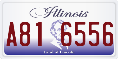 IL license plate A816556
