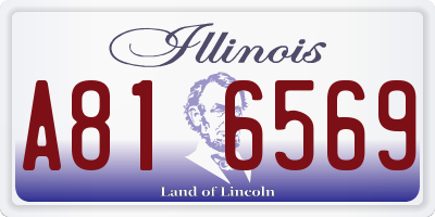 IL license plate A816569