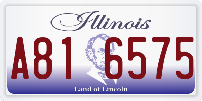 IL license plate A816575