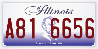 IL license plate A816656