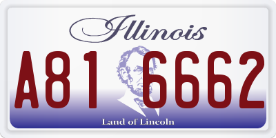 IL license plate A816662