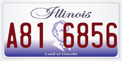 IL license plate A816856
