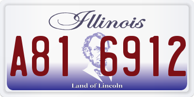 IL license plate A816912
