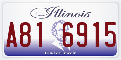 IL license plate A816915