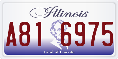 IL license plate A816975