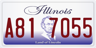 IL license plate A817055
