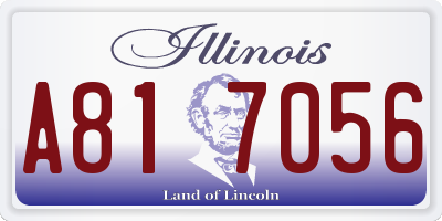 IL license plate A817056