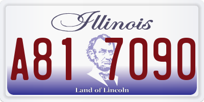 IL license plate A817090