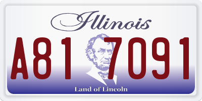 IL license plate A817091