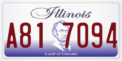 IL license plate A817094