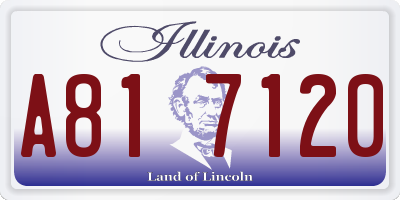IL license plate A817120