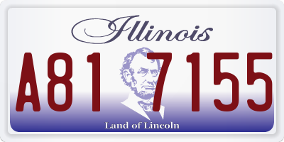 IL license plate A817155