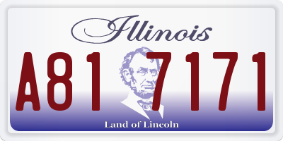 IL license plate A817171