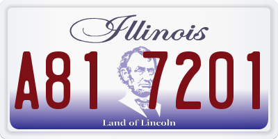 IL license plate A817201