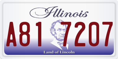 IL license plate A817207